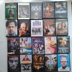 20 DVD Lot The Right Stuff Transcendence Point Break Beautiful Mind King Arthur+
